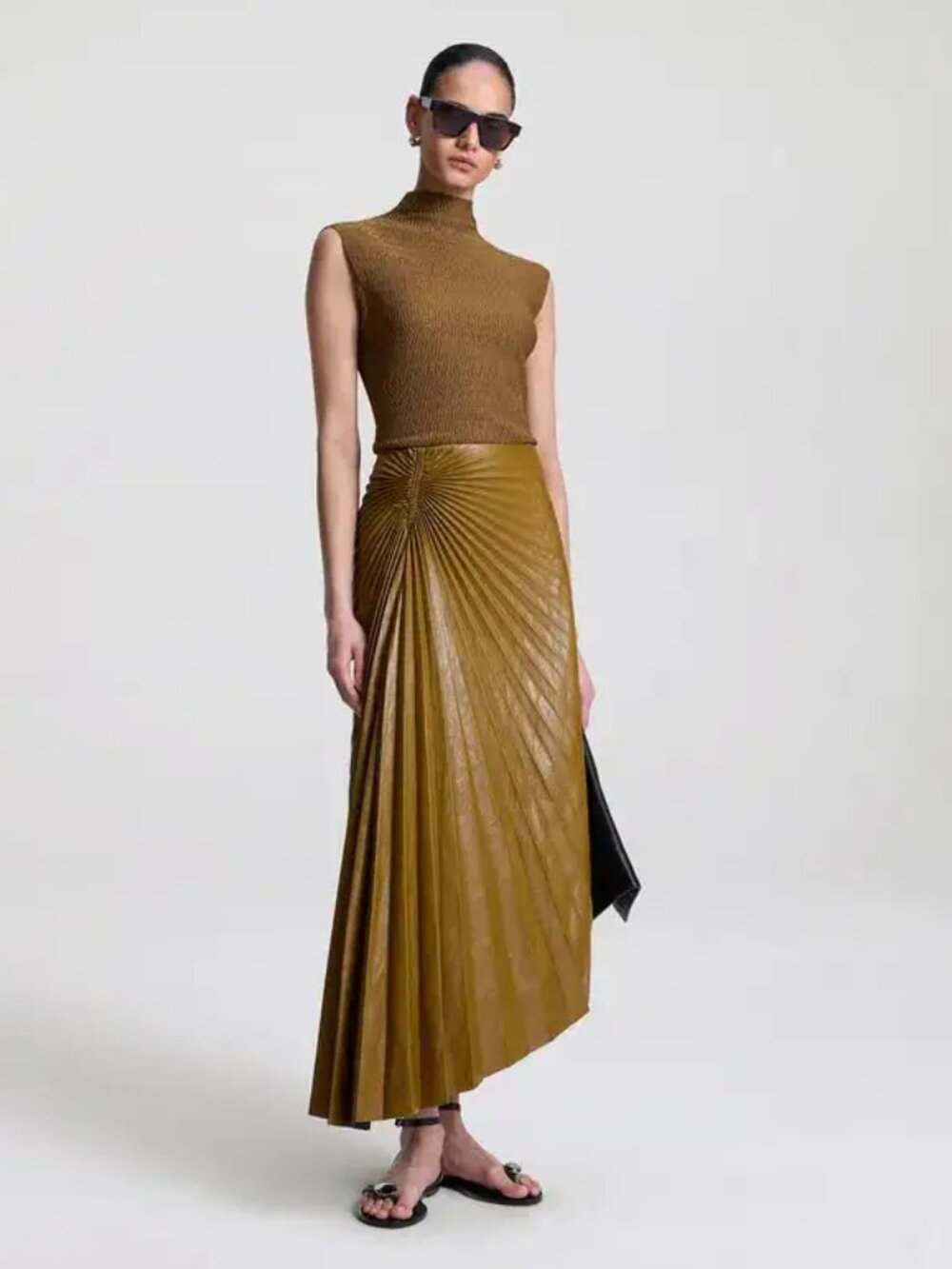 A.L.C. Vegan Leather Tracy Maxi Skirt